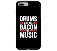 Carcasa para iPhone 7 Plus/8 Plus Drums Are The Bacon of Music