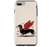 Carcasa para iPhone 7 Plus/8 Plus Dueño de Perro Salchicha con alas de ángel Lindo Perro Salchicha