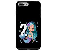 Carcasa para iPhone 7 Plus/8 Plus Dulce Sirena 2 Cumpleaños Niña Fiesta Bajo El Agua