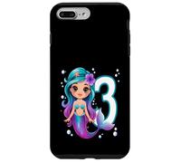 Carcasa para iPhone 7 Plus/8 Plus Dulce Sirena 3er Cumpleaños Niña Fiesta Bajo El Agua