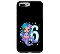 Carcasa para iPhone 7 Plus/8 Plus Dulce Sirena 6 Cumpleaños Niña Fiesta Bajo El Agua