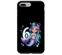 Carcasa para iPhone 7 Plus/8 Plus Dulce Sirena 6 Cumpleaños Niña Fiesta Bajo El Agua