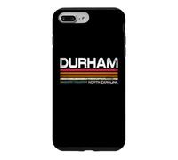 Carcasa para iPhone 7 Plus/8 Plus Durham North Carolina Vintage Retro Rayas Diseño