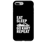 Carcasa para iPhone 7 Plus/8 Plus Eat Sleep Go Kart Repeat Divertido Ventilador de Carreras