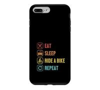 Carcasa para iPhone 7 Plus/8 Plus Eat Sleep Ride A Bike Repeat Bicycle Bike Ciclismo Bicicleta