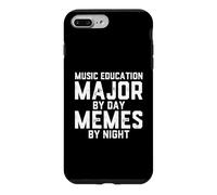 Carcasa para iPhone 7 Plus/8 Plus Educación Musical Major by Day Memes Banda Nocturna Estudiante de música