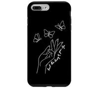 Carcasa para iPhone 7 Plus/8 Plus El Cambio es Hermoso Mariposa Minimalista línea Arte Inspirador