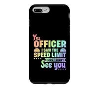 Carcasa para iPhone 7 Plus/8 Plus El Conductor VIO el límite de Velocidad no VIO el Exceso de Velocidad del Oficial de policía