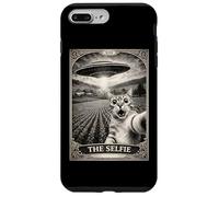 Carcasa para iPhone 7 Plus/8 Plus El Gato Selfie Tarot Carta OVNI Alien Sci Fi Parodia Invasión