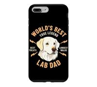Carcasa para iPhone 7 Plus/8 Plus El Mejor dueño de Perro White Lab Dad True Legend del Mundo