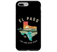 Carcasa para iPhone 7 Plus/8 Plus El Paso Texas Outdoors Vintage Nature Illustration