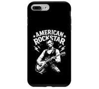 Carcasa para iPhone 7 Plus/8 Plus El Presidente Abraham Lincoln Tocando la Guitarra American Rock Star