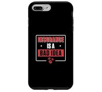 Carcasa para iPhone 7 Plus/8 Plus El Seguro es una Mala Idea Funny Casino Gambling Un Distribuidor de Tarjetas
