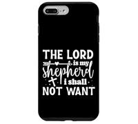 Carcasa para iPhone 7 Plus/8 Plus El Señor es mi Pastor, Nada me faltará - Frase Inspiradora
