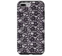 Carcasa para iPhone 7 Plus/8 Plus Elegante Encaje Negro Vintage Patrón