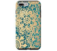 Carcasa para iPhone 7 Plus/8 Plus Elegante patrón de Flores Mandala Amarillo Verde Azulado