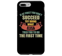 Carcasa para iPhone 7 Plus/8 Plus Elisa Personalized Name Shirt Elisa First Name