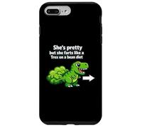 Carcasa para iPhone 7 Plus/8 Plus Ella es Bonita Pero se Tira un Pedo como un T Rex en la Dieta de Frijoles