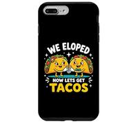 Carcasa para iPhone 7 Plus/8 Plus Eloped Now Let's Get Tacos Funny Foodie Wedding Eloper