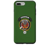 Carcasa para iPhone 7 Plus/8 Plus Emblema del Clan Chisholm, tartán escocés