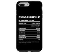 Carcasa para iPhone 7 Plus/8 Plus Emmanuelle Datos de Nutrición Nombre Gracioso