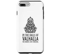 Carcasa para iPhone 7 Plus/8 Plus En Valhalla los Valientes Viven para Siempre - Odin Viking Mythology