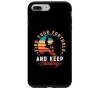 Carcasa para iPhone 7 Plus/8 Plus Encuentra tu Punto de Apoyo y Sigue escalando Rock Boulder Vintage