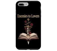 Carcasa para iPhone 7 Plus/8 Plus Enemigos a los Amantes Libro Daga Rosas Lectura Fantasía Lector