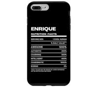 Carcasa para iPhone 7 Plus/8 Plus Enrique Datos de Nutrición Nombre Gracioso