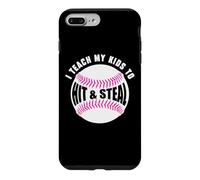 Carcasa para iPhone 7 Plus/8 Plus Enseño a mis Hijos cómo Golpear Pelotas de béisbol y Robar Bases papá mamá