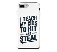 Carcasa para iPhone 7 Plus/8 Plus Enseño a mis Hijos Golpear y Robar béisbol Divertido