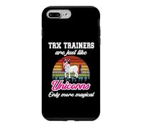 Carcasa para iPhone 7 Plus/8 Plus Entrenamiento TRX/Funny Colorful Unicorn Personal Trainers