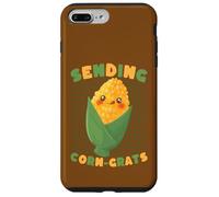 Carcasa para iPhone 7 Plus/8 Plus Enviando Maíz Grats Cute Pun Kawaii Maíz