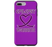 Carcasa para iPhone 7 Plus/8 Plus Epilepsy Warrior Purple Heart Ribbon Awareness