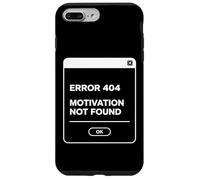 Carcasa para iPhone 7 Plus/8 Plus Error 404 Motivación No Encontrada Divertido Lazy Geek Cita Diseño
