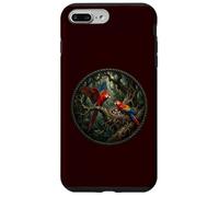 Carcasa para iPhone 7 Plus/8 Plus Escarlata pájaro observador de Aves Primavera Guacamayo Loro