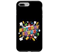 Carcasa para iPhone 7 Plus/8 Plus Escuadrón de cumpleaños Familia Cumpleaños Constructor de Ladrillos a Juego