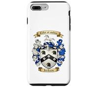 Carcasa para iPhone 7 Plus/8 Plus Escudo de Armas de la Familia Jackson e Historia de Apellidos
