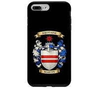 Carcasa para iPhone 7 Plus/8 Plus Escudo de Armas de la Familia Martin e Historia de Apellidos