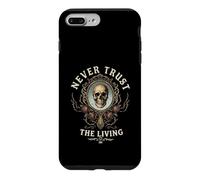 Carcasa para iPhone 7 Plus/8 Plus Espejo Agrietado Vintage con diseño de Calavera y Rosas