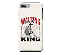 Carcasa para iPhone 7 Plus/8 Plus Esperando al Rey Esqueleto Cristiano Arte bíblico