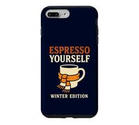 Carcasa para iPhone 7 Plus/8 Plus Espresso Yourself Winter Edition Divertido Juego de Palabras para Amantes del café