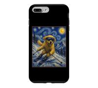 Carcasa para iPhone 7 Plus/8 Plus Esquí Golden Retriever Art Skiier Perro en Ski Hill