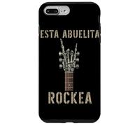 Carcasa para iPhone 7 Plus/8 Plus Esta Abuelita Rockea Mano de Esqueleto Music Rock Guitar