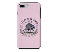 Carcasa para iPhone 7 Plus/8 Plus Está Bien ser Raro Ronda Viral Raccoon Cottagecore
