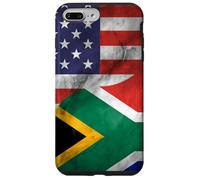 Carcasa para iPhone 7 Plus/8 Plus Estados Unidos y Sudáfrica Yin Yang - Bandera sudafricana Americana