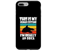 Carcasa para iPhone 7 Plus/8 Plus Este es mi Disfraz Humano, Soy Realmente una Orca, Divertido papá de Orca