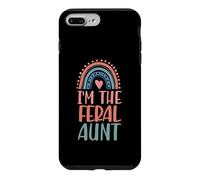 Carcasa para iPhone 7 Plus/8 Plus Estética de corazón arcoíris Boho I'm The Feral Aunt