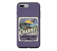 Carcasa para iPhone 7 Plus/8 Plus Estilo Vintage de póster de Viaje al Parque Nacional de Las Islas del Canal