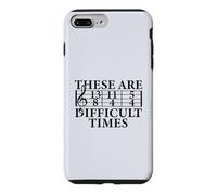 Carcasa para iPhone 7 Plus/8 Plus Estos Son Tiempos DIFÍCILES Funny Music Teacher Musician Meme